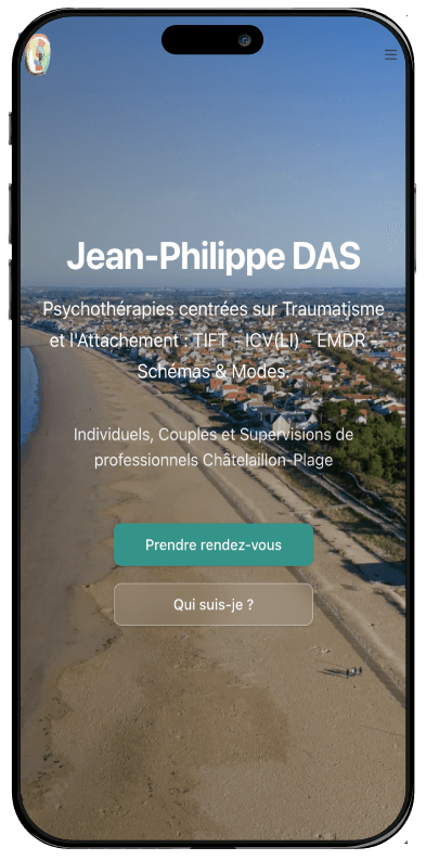 Therapeute La Rochelle - Mobile mockup